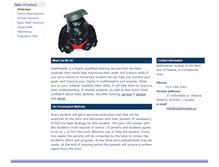 Tablet Screenshot of mathmaster.ca